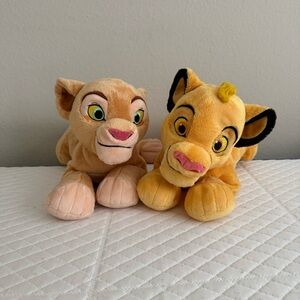 Disney The Lion King Simba and Nala Plush Stuffed Animals